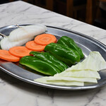 焼肉ジンギスカン つるや - 【ジンギスカン】野菜