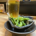 Sumibiyaki Tori Kuwadori - 付き出しは300円の枝豆