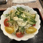 お食事処 道楽庭 - セットのサラダ