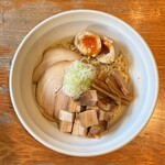 麺家 喜多楽 - 名古屋コーチンの鶏油そば、肉増し