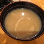 寿司茶屋 彦太 - ランチの味噌汁