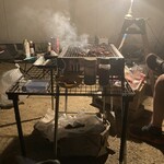 料理 うえむら - 自宅にてBBQ  花壇を潰してピザ釜を造る予定です♪ 薪は乾燥させてから夕方にピザ焼くつもり、、、大丈夫かなぁ〜σ(^_^;)