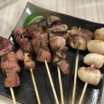 旬菜和味 - 軍鶏ホルモン串
