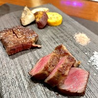 銀座 鉄板焼き Sublime - A5黒毛和牛フィレ&
                    A5黒毛サーロインステーキの鉄板焼き