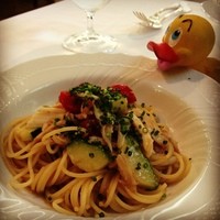 リストランテ ベリーニ - 2013/09/27  ランチのパスタ〜  
                渡り蟹と野菜のビアンコソース