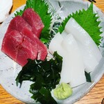 Aozora DINING - マグロとイカのお刺身