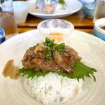 En-Gawa Cafe - シャキシャキいかのきも醤油漬け膳 1200円(税抜)※ランチ価格