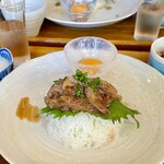 En-Gawa Cafe - シャキシャキいかのきも醤油漬け膳 1200円(税抜)※ランチ価格