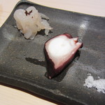 匠 すし昂 - 白海老昆布〆&たこ