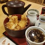 Nagasaka Sarashina Nunoya Tahee - そば湯と天丼。