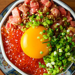 Is it okay if it looks good? A5 rank Hitachi Wagyu beef yukke salmon roe Don