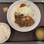 Asahi Biruen Shiroishi Hamanasukan - とんてき定食800円