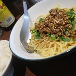 金須屋 担担麺 梨圓 - 三元豚の汁なし担担麺＋ライス