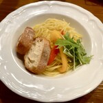 trattoria Fiero - ディッピングパスタランチ 冷製カルボナーラ（たまご、ベーコン）980円