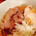 かずまちゃんラーメン - 三元豚×名古屋コーチン 特製味噌ラーメン+煮卵_¥1,100+¥100