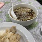 香楽園 - 半ラーメンと豚肉の生姜焼き丼