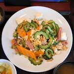 製麺屋食堂 胎内店 - これが、ゴーヤチャンプル✨