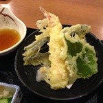 がってん食堂 大島屋 - 130927ランチセットの天ぷら
