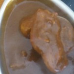 大きい豚肉入り