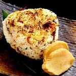 Onigiri rice ball with camembert