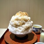 甘味処 たきむら - ◆焙じ茶のかき氷・・見るからに涼しげ｡^^　薄く削ってあるので、フワフワ食感。