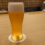 日本料理 櫻川 - 生ビール 202308