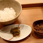 日本料理 櫻川 - 美味しい店ご飯と古漬けに牛肉とじゃこの佃煮 202308