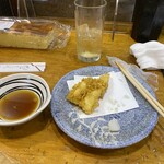 十和田 - 穴子、イカ天ぷら、すいません食べてしまいました！