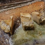 天ぷら とばり - 黒アワビ（アップで）