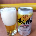 幸楽苑 - グラスも冷え❄冷え❄でビールが更に美味♥️