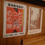 鈴新 - 店内左壁。