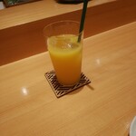 鮨 熊 - 相方の飲むオレンジジュース