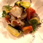 BAR&DINING HIMAWARI - 蛸と水茄子とフレッシュトマトのサラダ