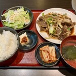 炭火焼肉 銘柄黒毛和牛 福楽苑 - 「日替わり定食【水曜日】〈プルコギ定食〉（税込￥1,100）」