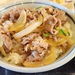 丸亀製麺 - セルフ牛丼(^_-)