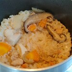 三輪そうめん流し - 鶏釜飯