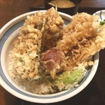 Togakushi Soba - セットの穴子天丼（梅干しの天ぷら付き）