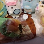 cafe nekoji - ピーチミルフィーユクレープ。