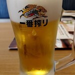 夢庵 - 生ビール　１杯め