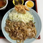 勝山協食 - 本日の日替　豚肉のしょうが定食¥700。