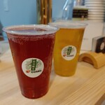 ハナサクカフェ - Blueberry Saison 650円/麦遊戯(ムギウギ) 650円