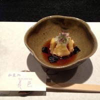 花邑 - 無花果の揚げ出し。