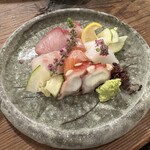 Sumiyaki To Kamameshi Sakaguchi - 鮮魚造り五種盛り