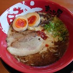 Ramen makotoya - 煮卵牛じゃんラーメン