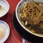 担担麺専門店 DAN DAN NOODLES. ENISHI - セット。梅干しは要らんな