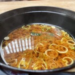 Marusa Suisan - マグロの炙りハラミ丼③(味噌汁)