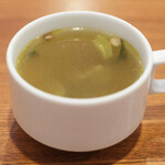 レストラン・サカキ - 林SPF豚のポークジンジャー 1500円 のスープ