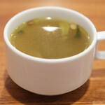 レストラン・サカキ - 林SPF豚のポークジンジャー 1500円 のスープ