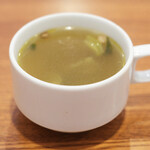 レストラン・サカキ - 林SPF豚のポークジンジャー 1500円 のスープ