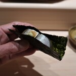 千葉たかおか - カマス（千葉県富津）の押し寿司の磯部巻き